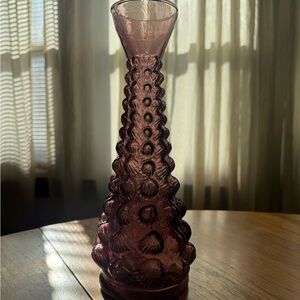 Elegant Purple Glass Vase